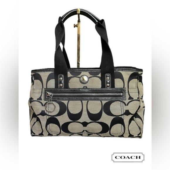 Coach Handbags - Coach Black and Gray signature, Daisy satchel D1193-F14878